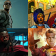 Top row: Falcon; Dora Milaje. Bottom row: Bishop; Firestorm.
Top row: Marvel Studios; Marvel Comics. Bottom row: YouTube screenshot; the CW.